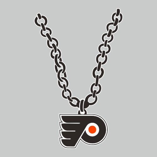 Philadelphia Flyers Necklace logo iron on paper